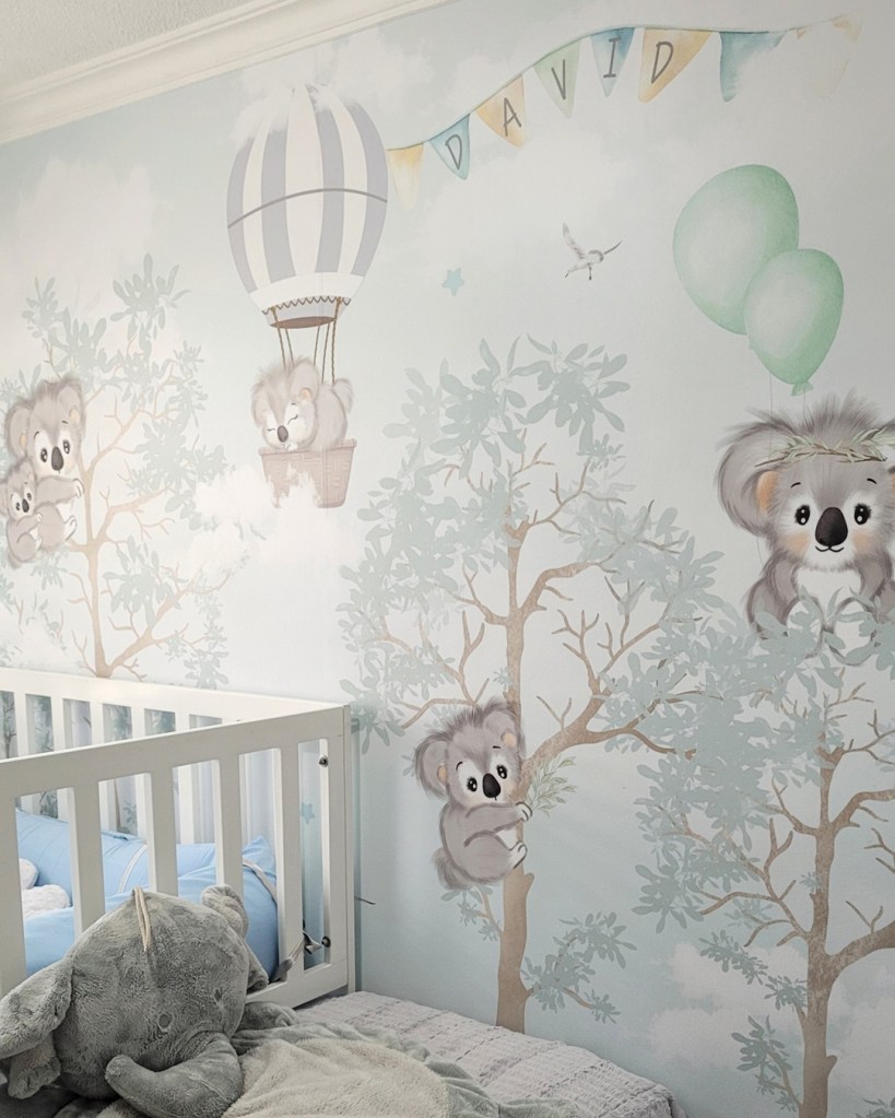 Mural Infantil Arullo de Invierno con nombre personalizado