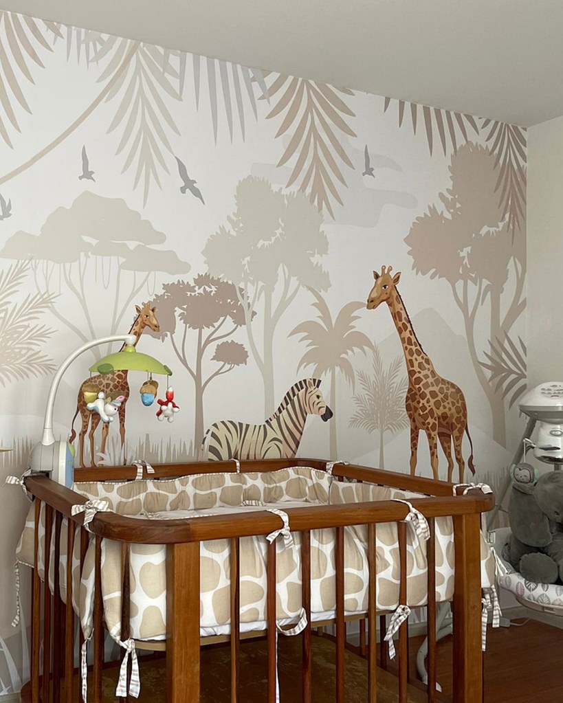 Mural Infantil Jungla Atardecer