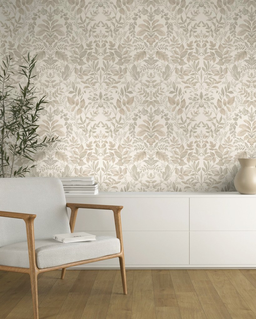 Papel Pintado Damasco Floral Colección The Lost Garden