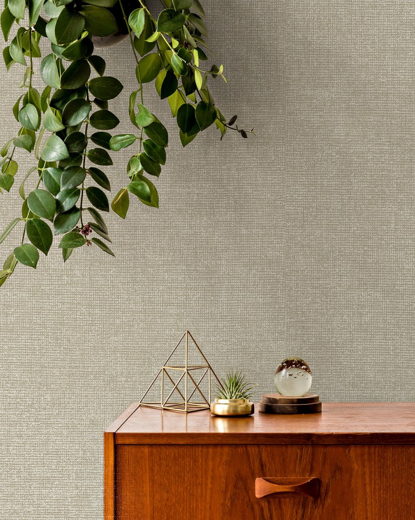 Papel Pintado Alchemy imitación tipo tejido saco color beige